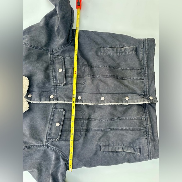 Faherty Timberline Organic Cotton Primaloft Trucker Jean Jacket Washed Sherpa, L - Picture 10 of 13
